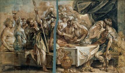 Le repas des Dieux (Jacob Jordaens) - Muzeo.com