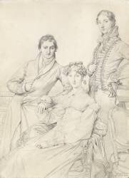 Mr. and Mrs. Woodhead with Rev. Henry Comber as a Youth (Jean-Auguste-Dominique Ingres) - Muzeo.com