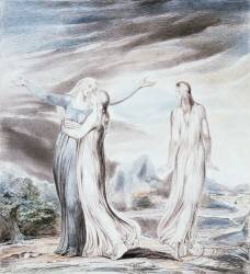 Naomi entreating Ruth and Orpah to return to the land of Moab (William Blake) - Muzeo.com