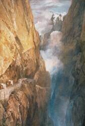 Passage of Mount St. Gotthard from the Devil's Bridge (Joseph Mallord William Turner) - Muzeo.com