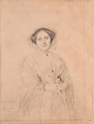 Portrait de madame Ingres, née Ramel (Jean-Auguste-Dominique Ingres) - Muzeo.com