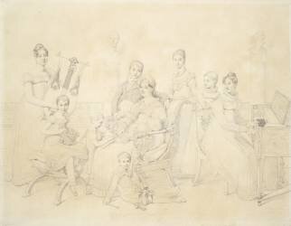 Portrait of the Family of Lucien Bonaparte (Jean-Auguste-Dominique Ingres) - Muzeo.com