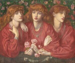 Rosa Triplex: A triple portrait of May Morris (Dante Gabriel Rossetti) - Muzeo.com