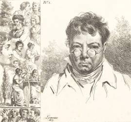 Self-Portrait and Other Heads (Jacques Antoine Marie Lemoine) - Muzeo.com