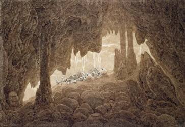 Skeleton in the Cave (Caspar David Friedrich) - Muzeo.com