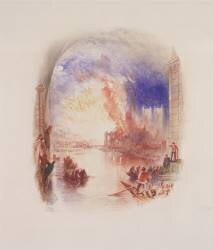 The Burning of the Houses of Parliament (Joseph Mallord William Turner) - Muzeo.com