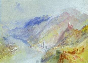 The Castle of Trausnitz overlooking Landshut (Joseph Mallord William Turner) - Muzeo.com