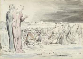 The Circle of Traitors: Alberti Brothers (William Blake) - Muzeo.com