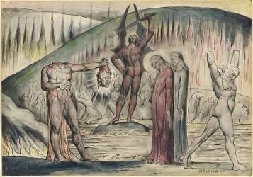 The schismatics and sowers of discord: Mosca de'Lamberti and Bertrand de Born (William Blake) - Muzeo.com