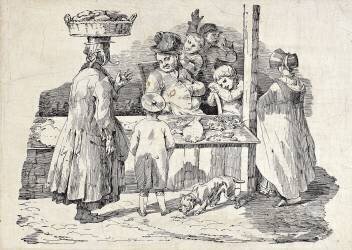 The Sleeping Fish Seller (Théodore Géricault) - Muzeo.com