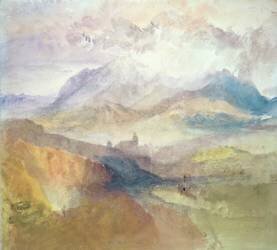 View along an Alpine Valley (Joseph Mallord William Turner) - Muzeo.com