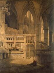 Vue de la chapelle de Saint-Paul, Westminster Abbey (Joseph Mallord William Turner) - Muzeo.com