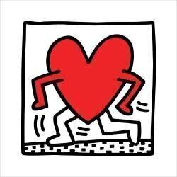 Untitled (heart) (Keith Haring) - Muzeo.com
