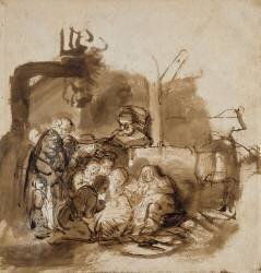 Adoration des bergers (Rembrandt) - Muzeo.com