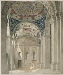 Album des vues de Rome : Villa Madame, vue générale de la loggia (Louis Boitte) - Muzeo.com