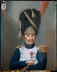 François Isidore baron Darquier, chef de bataillon des grenadiers à pied de la Garde Impériale (anonymous) - Muzeo.com