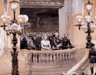 Inauguration de l'Opéra de Paris le 5 janvier 1875 (Edouard Detaille) - Muzeo.com