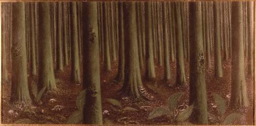 Intérieur de forêt (William Degouve de Nuncques) - Muzeo.com