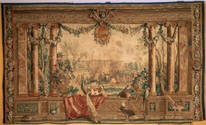 La Bataille de Pavie (25 février 1525) : Les troupes royales délogées et poursuivies (Barend van Orley (d'après)) - Muzeo.com