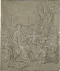 La famille de Jacques II (Pierre Mignard) - Muzeo.com