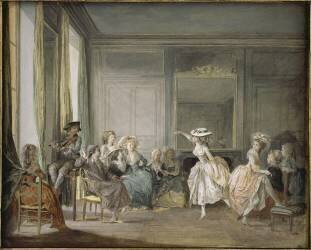 La leçon de danse (Nicolas Lavreince) - Muzeo.com