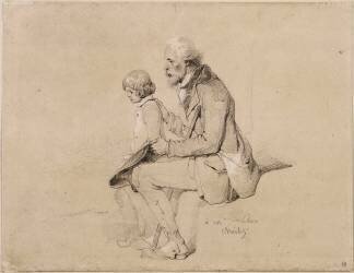 Le demi solde et l'enfant (Nicolas-Toussaint Charlet) - Muzeo.com