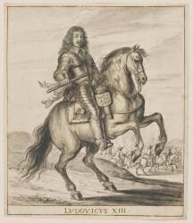 Portrait équestre de Louis XIII (Balthazar Moncornet) - Muzeo.com