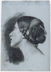 Tête de femme de profil (Alphonse Colas) - Muzeo.com