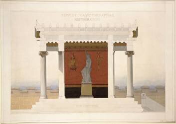 Temple de la Victoire Aptère à Athènes. (Louis Boitte) - Muzeo.com