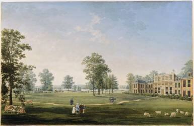 Vue du château de Gosfield (Antoine Ignace Melling) - Muzeo.com