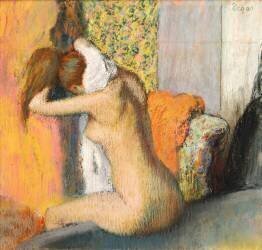 Après le bain, femme s'essuyant la nuque (Edgar Degas) - Muzeo.com