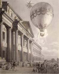 Ascension en ballon de madame Blanchard (Louis-Pierre Baltard) - Muzeo.com