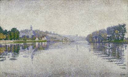 Bords de rivière, la Seine à Herblay (Paul Signac) - Muzeo.com
