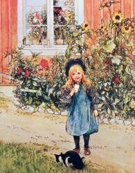 Brita with Sunflowers (Carl Larsson) - Muzeo.com