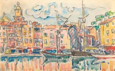 Carnet : Port d'une ville de la côte Méditérranéenne (Paul Signac) - Muzeo.com