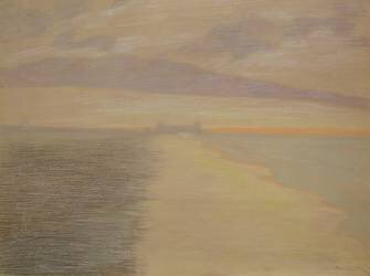 Crepuscule marin in Ostend (Léon Spilliaert) - Muzeo.com
