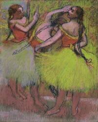 Dancers with Hair in Braids (Edgar Degas) - Muzeo.com