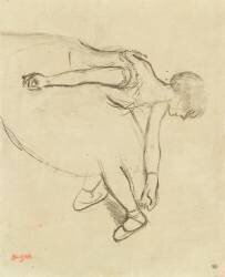 Danseuse en quatrième position (Edgar Degas) - Muzeo.com