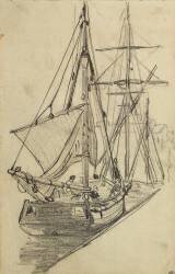 Deux barques de pêche (Claude Monet) - Muzeo.com