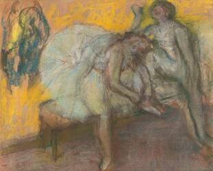 Deux danseuses au repos (Edgar Degas) - Muzeo.com