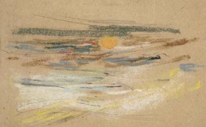 Etude de ciel au soleil couchant (Eugène Boudin) - Muzeo.com