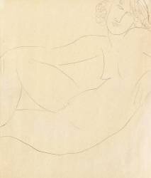 Femme Nue Accoudee (Amedeo Modigliani) - Muzeo.com