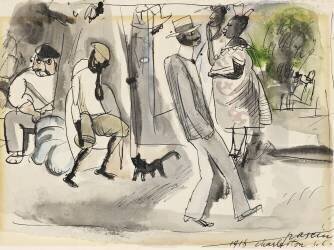 Figures in a Park (Jules Pascin) - Muzeo.com
