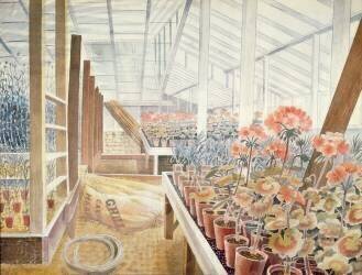 Geraniums and carnations (Eric Ravilious) - Muzeo.com