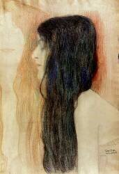 Girl with Long Hair (Gustav Klimt) - Muzeo.com