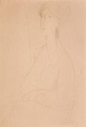 Hanks Zborowska with hands on her lap (Amedeo Modigliani) - Muzeo.com