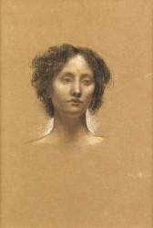 Head of a Girl (Evelyn de Morgan) - Muzeo.com