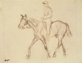 Horse and Jockey (Edgar Degas) - Muzeo.com