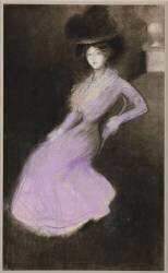 Jeune femme à la robe mauve (Joan González) - Muzeo.com