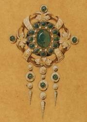 Jewellery brooch (Léon Rouvenat) - Muzeo.com